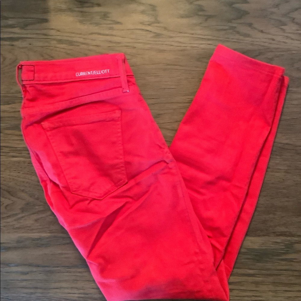 Current/Elliot red skinny jeans